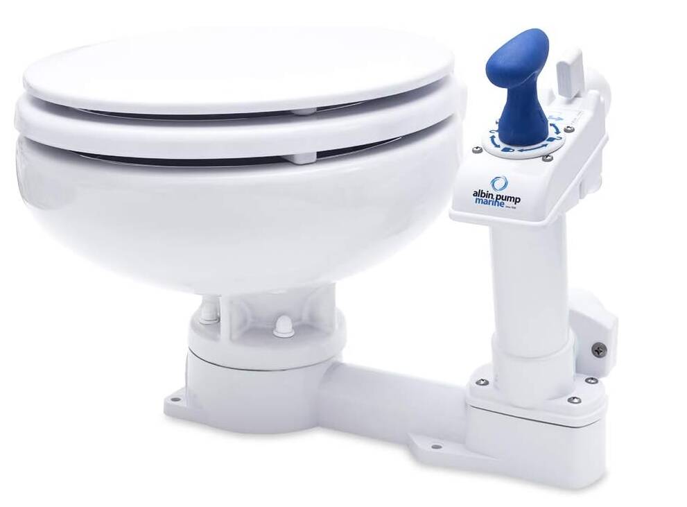 Albin Pump Marine Toilet Manual Compact Low • 07-01-003