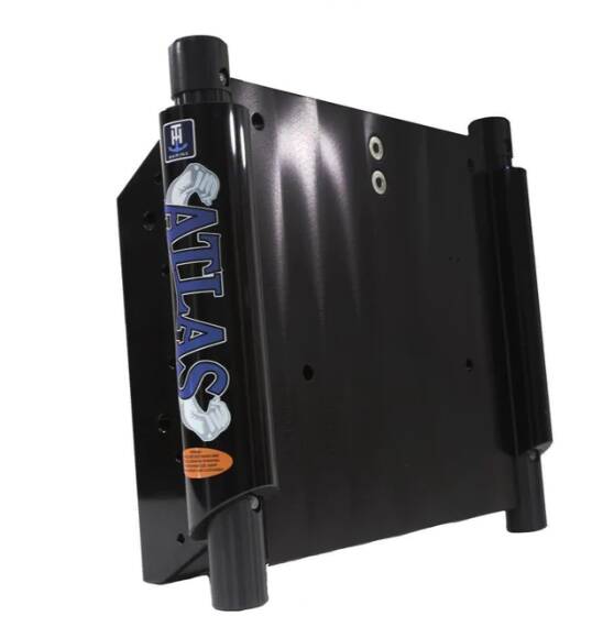 T-H Marine Black Atlas 10" Setback Hydraulic Jack Plate • AHJ-10V-B-DP