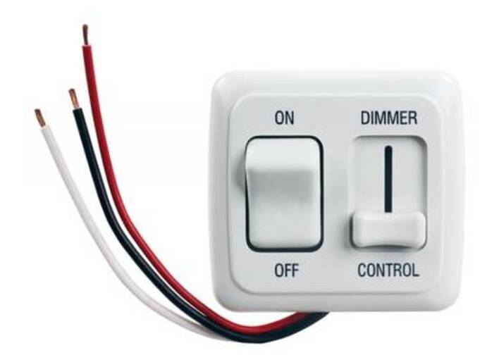 JR Products RV Dimmer On/Off LED Light Switch • 15205
