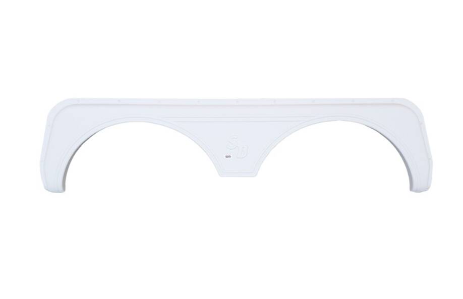 Icon Polar White Tandem Fender Skirt for Sunnybrook 68-1/8"L x 17"H (13-1/4" Arch Heigh) • 12633