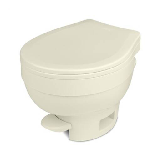 Thetford Aqua-Magic VI Permanent SloClose Toilet With Hand Sprayer, Low Profile, Parchment • 31838