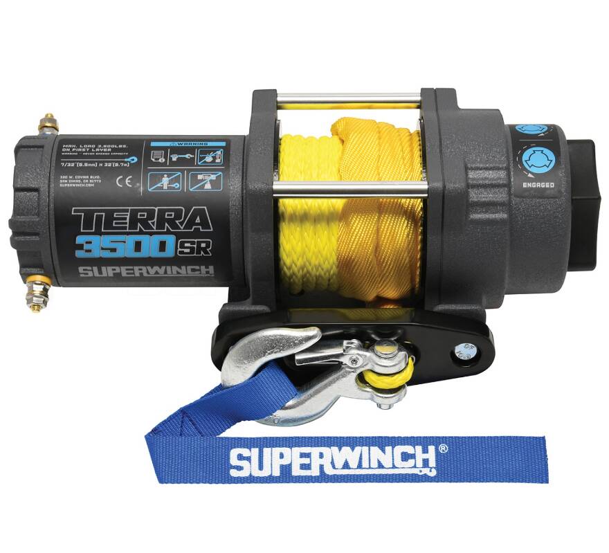 Superwinch Terra 3500SR 12V Synthetic Rope Winch No Reviews Yet • 1135270