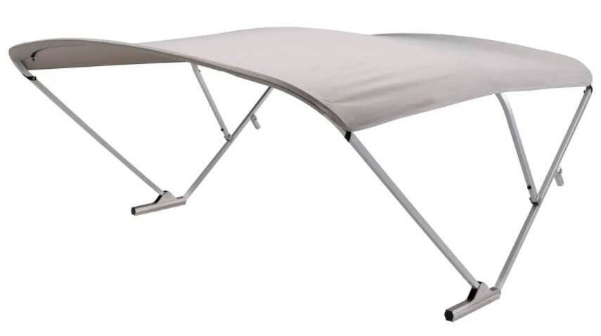 SureShade Power Bimini Top – Gray Canvas / Clear Anodized Frame • 2020000300