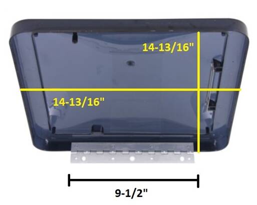 Dometic Replacement Dome Lid For RV Roof Vents - Smoke • K1020-19