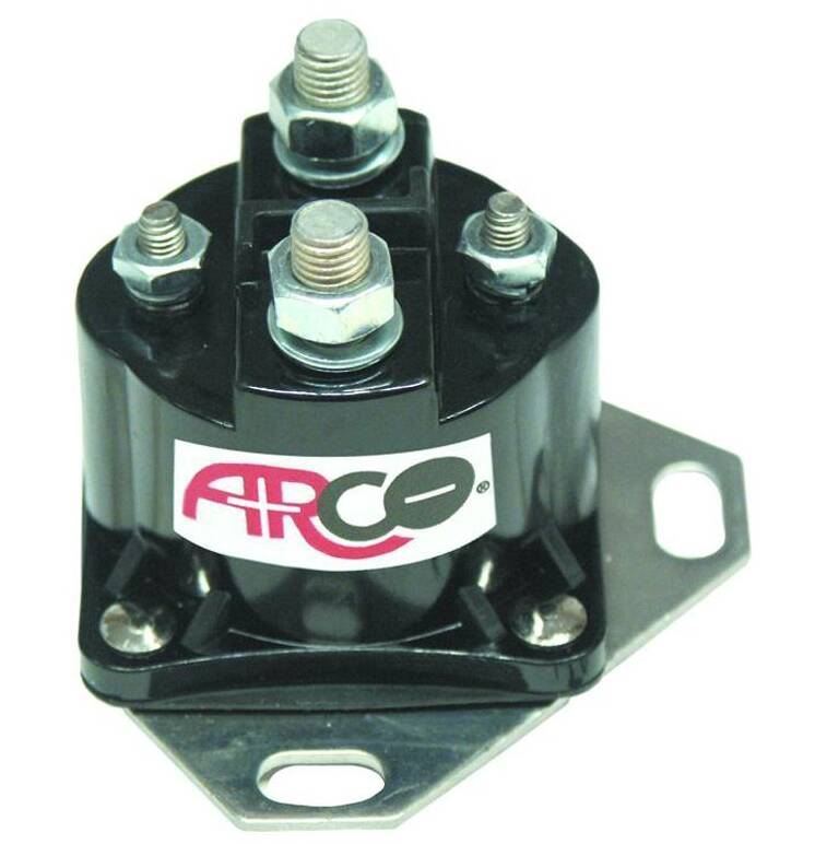 Arco Marine Mercruiser & BRP-OMC Solenoid, Grounded Base, 12V • SW394