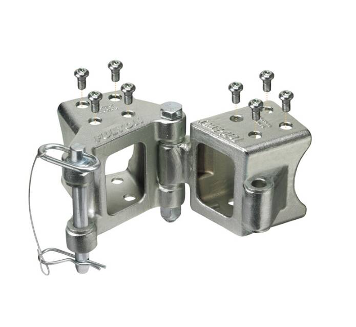 Fulton Fold-Away Hinge Kit, Bolt On, 5,000 lbs. Capacity, 3 in. x 3 in. • HDPB330101
