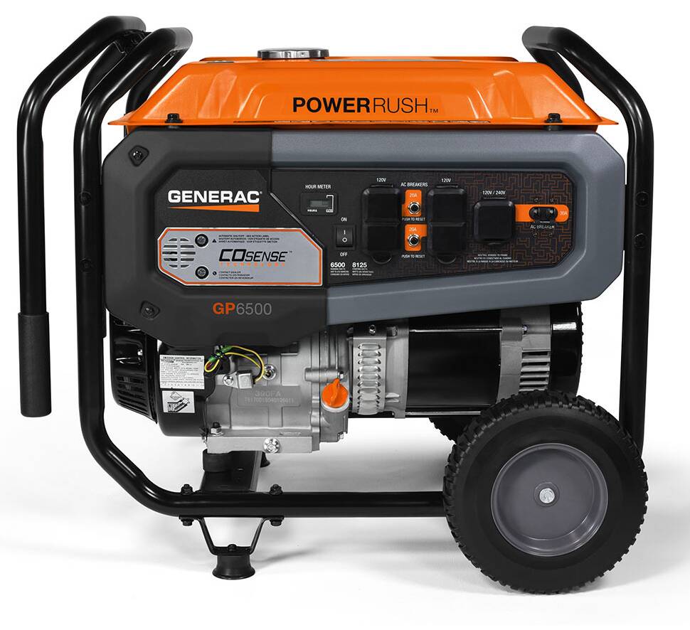 Generac 6500 Watt Portable Generator w/ CO-Sense • 7680