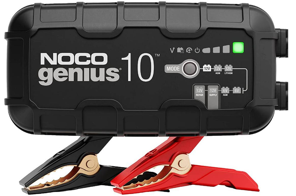 Noco 10-Amp Battery Charger, Battery Maintainer, and Battery Desulfator • GENIUS10