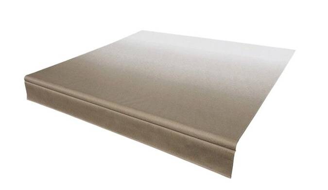 Lippert 18' x 8' Vinyl Fade Sand Universal Replacement RV Awning Fabric with White Weather Cover • V000334418