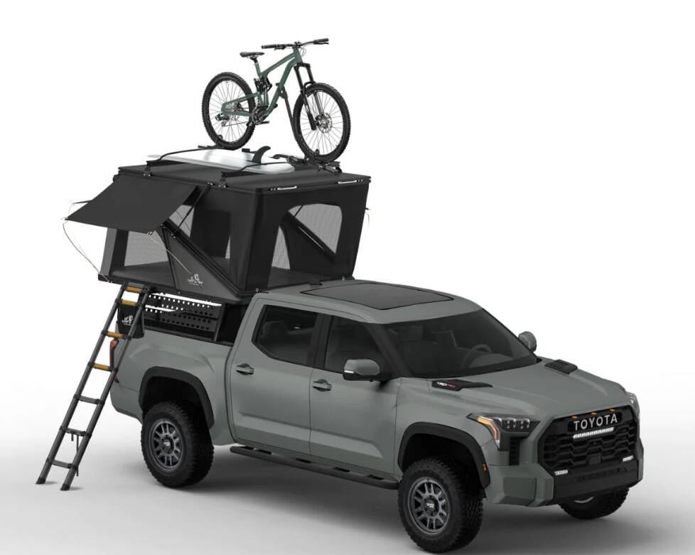Tuff Stuff Alpine SixtyOne Aluminum Shell Roof Top Tent • TS-1-1900BLK