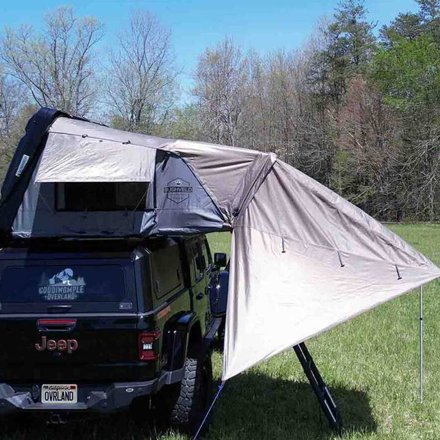 Overland Vehicle Systems Bushveld Awning for 4 Person Roof Top Tent • 18089903