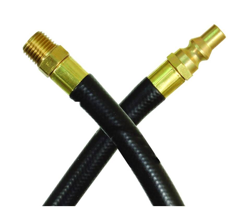 JR Products 120" LP Gas Hose (1/4" Male Thread to 1/4" Male QCC) • 07-31135