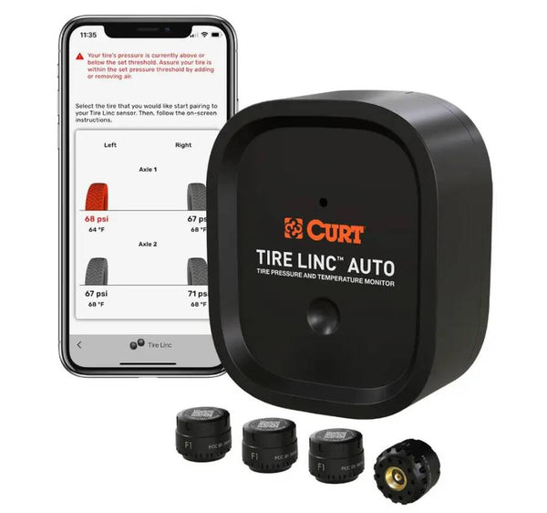Curt Tire Linc Auto Advanced TPMS Tire Pressure Monitoring System • 57009