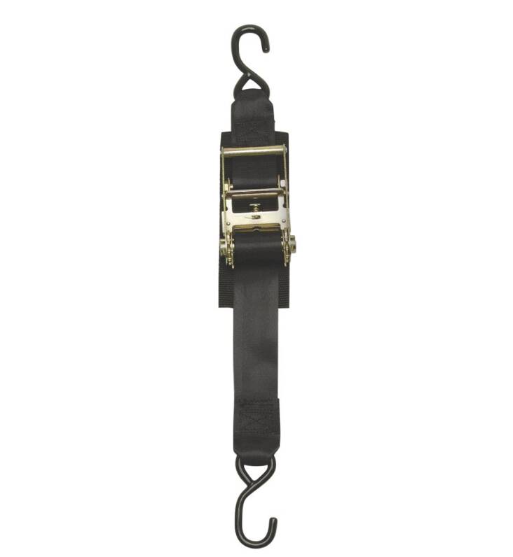 BoatBuckle Heavy-Duty Ratchet Transom Tie-Down Straps with Hook Ends, 6' x 2", Pair • F14208