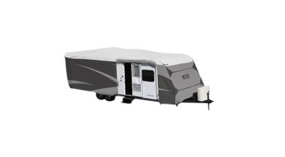 ADCO Designer Series Travel Trailer Cover (Gray with White Roof, Up to 22') • 36841