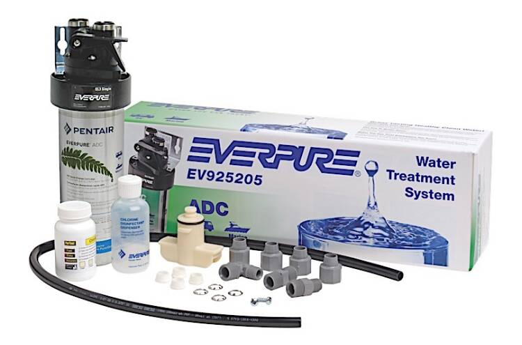 Shurflo Everpure KDF/GAC Single Drink Filter System with Installation Kit • EV925205