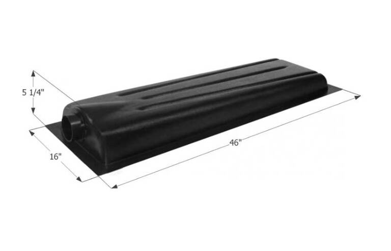 Icon RV Waste Holding Tank with Center End Drain & 3" Spigot Fitting - 8 Gallon Capacity • 01598