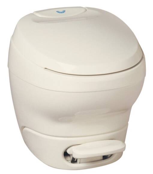 Thetford Aqua Magic Bravura White Plastic Low Profile Built-In Toilet with Hand Spray • 31122