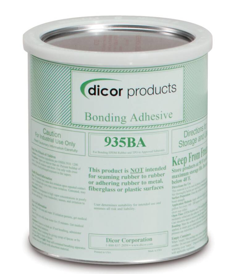 Dicor PVC Roofing Adhesive, Water Based Acrylic, 1 Gallon • 935BA-1