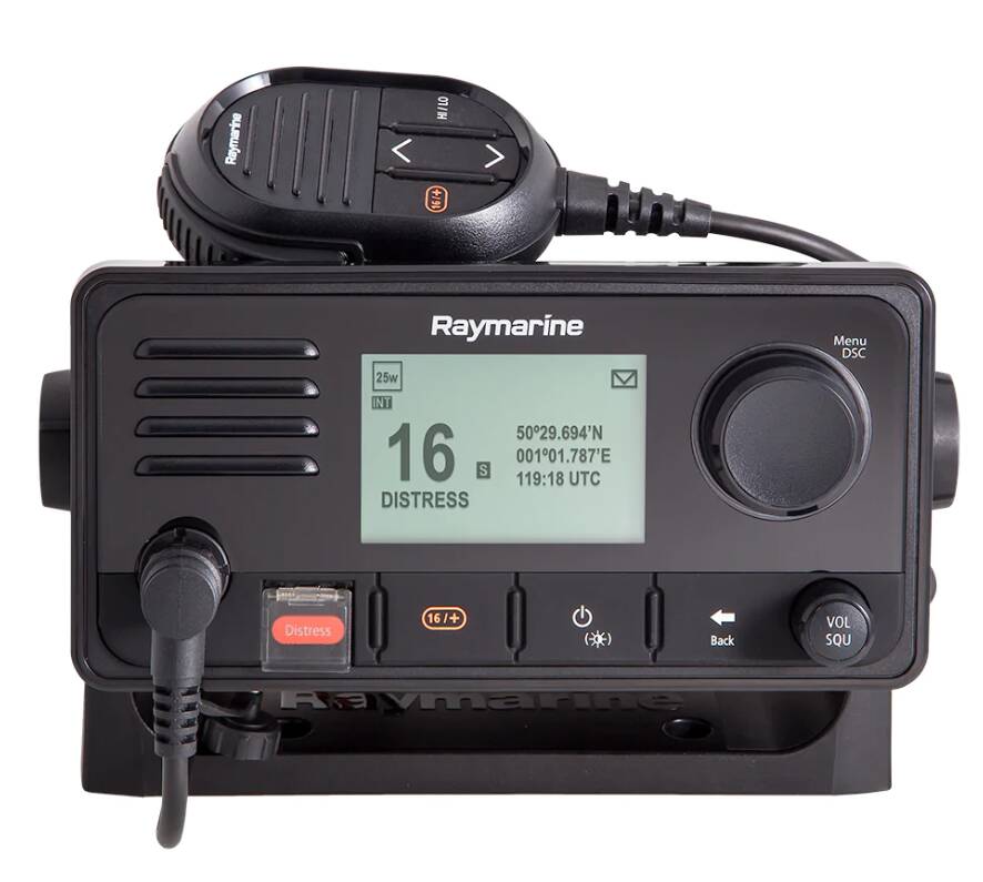 Raymarine Ray73 25W RF Black Fixed Mount VHF Radio • E70517