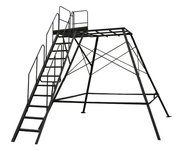 Muddy Premium 10' Tower Base with Gradual Staircas • MUD-TWRBASE