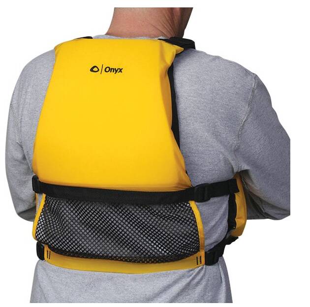 Onyx Outdoor MoveVent Curve Medium/Large Yellow Life Vest • 122000-300-040-14