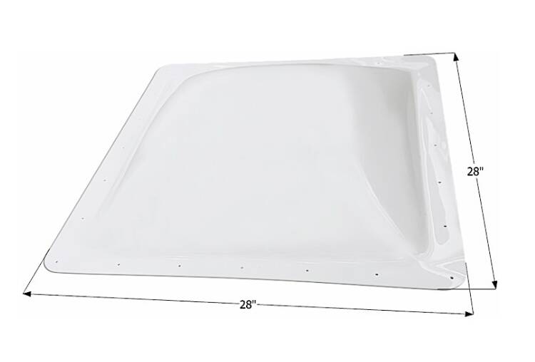 Icon RV Skylight, 24" x 24" - Translucent White • 12604