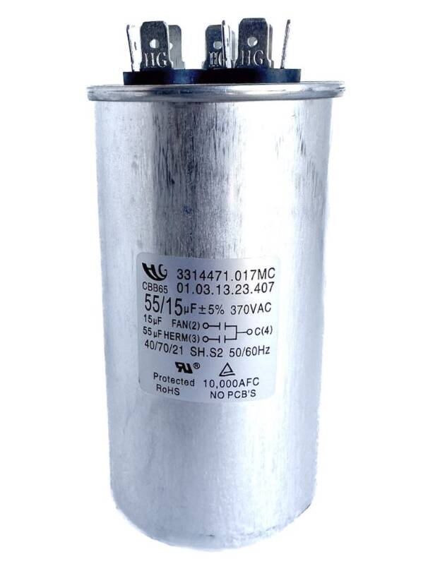 MC Enterprises Dometic RV Air Conditioner Motor Capacitor 55/15 MFD • 3314471.017MC