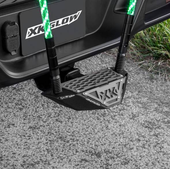 XK Glow Hitch Receiver Step and Whip Plate • XK-HITCH