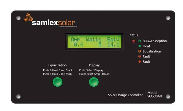 Samlex 30Amp Solar Charge Controller • SCC-30AB