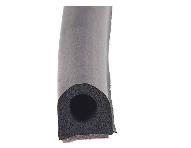 AP Products EPDM Sponge Rubber Door/Window D-Seal 50' Black • 018-663