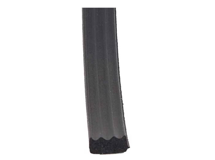 AP Products EPDM Sponge Rubber Door/Window Foam Seal with Ribs 50' Black • 018-664
