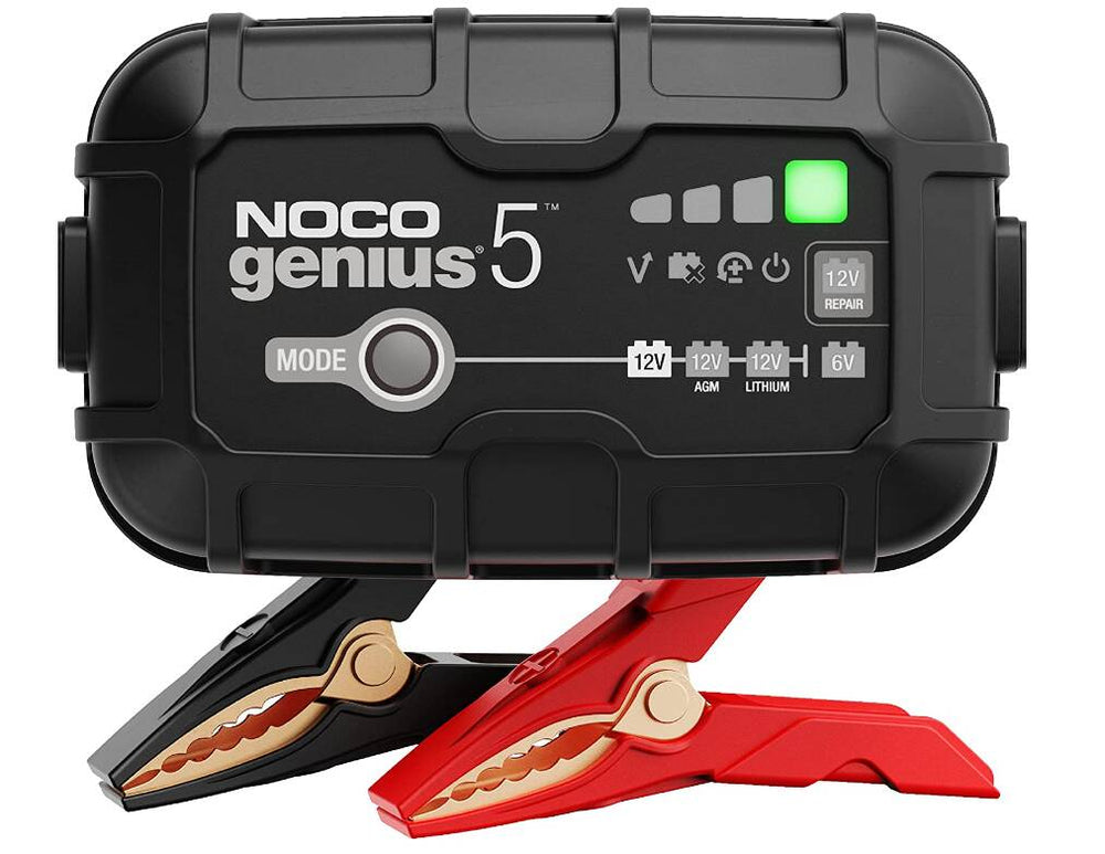 Noco 5-Amp Battery Charger, Battery Maintainer, and Battery Desulfator • GENIUS5