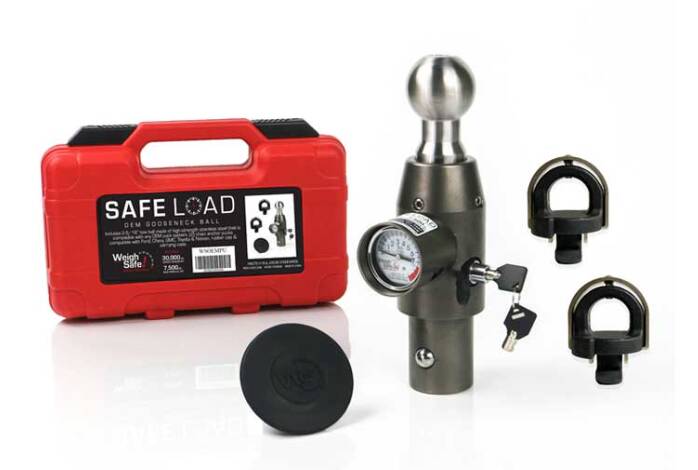 Weigh Safe Safe Load OEM Gooseneck Ball w/ Chain Anchor Pucks, Chevy/GM/Ford/Toyota/Nissan • WSOEMPU