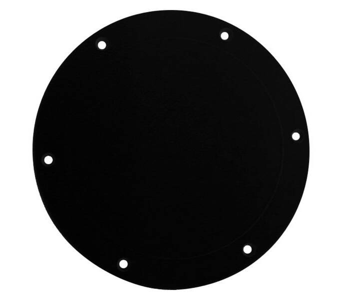 T-H Marine 8" Screw Down Boat Deck Plate, Matte Black • SDP-2-DP
