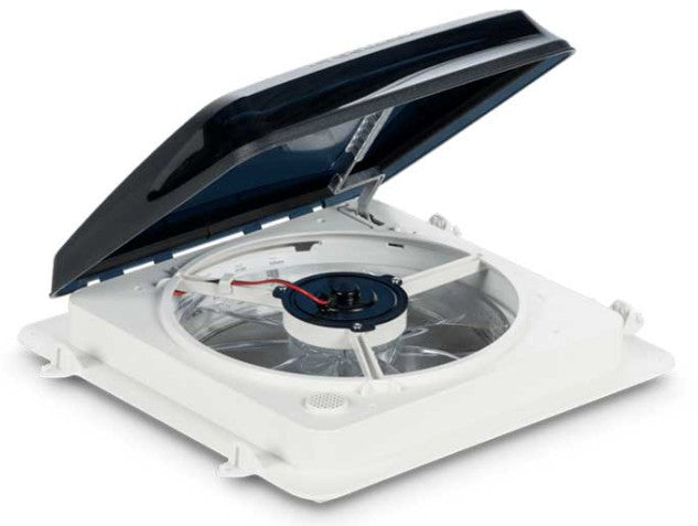 Dometic 1450 12-Volt Roof Vent, White w/ Smoke Dome • 9600008500