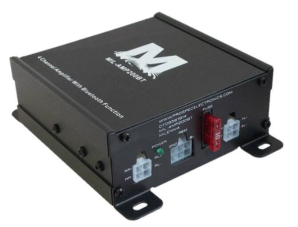 Milennia 4x 45w Peak Four Channel Marine Amplifier With Bluetooth • MIL-AMP200BT