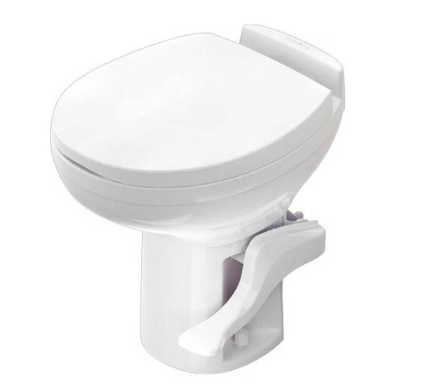 Thetford Aqua Magic Residence White Plastic High Profile Built-In Toilet with Hand Spray • 42173