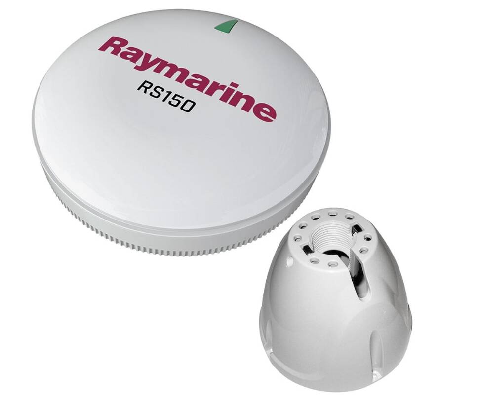 Raymarine RS150 White GPS Antenna with 9.8' SeaTalkNG Cable and Pole Mount • T70327