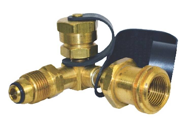 Enerco 90 Degree Stay Flow Adapter Clamshell • F173753