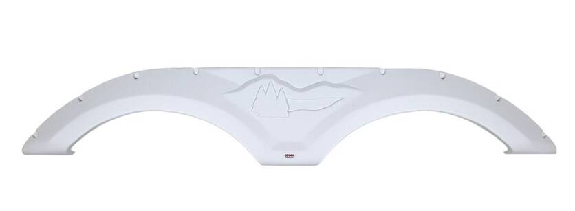 Icon FS2072 70-1/8"L x 11-1/4"H (5-1/2" Arch Heigh) Gray Tandem Fender Skirt for Forest River Wildcat Model • 12314