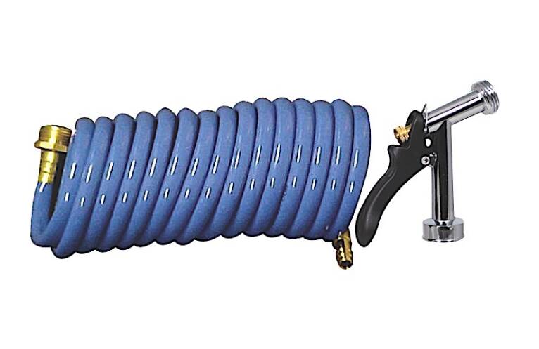 Valterra Vinyl Blue Exterior Spray Port Quick Connect Hose 15 FT • PF267003