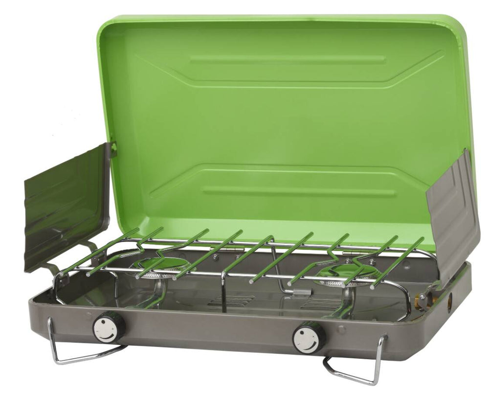 Flame King 2 Burner Portable Propane Gas Classic Camping Stove Grill • YSNVT-101