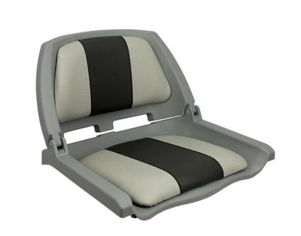 Springfield Marine Traveler Fold Down Fishing Seat, Gray/Charcoal • 1061123-C