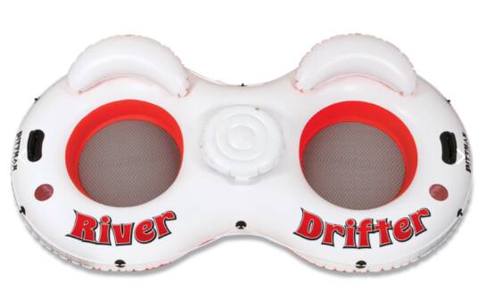 Pittman Outdoors River Drifter 2 Person Float Tube with Cooler • PPI-RD2