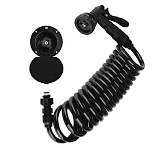 Dura Faucet Exterior Spray Dock Kit With Multi-Spray Hose • DF-SA188-BK