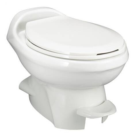 Thetford Aqua-Magic Style Plus Low Profile RV Toilet - Bone White • 34438
