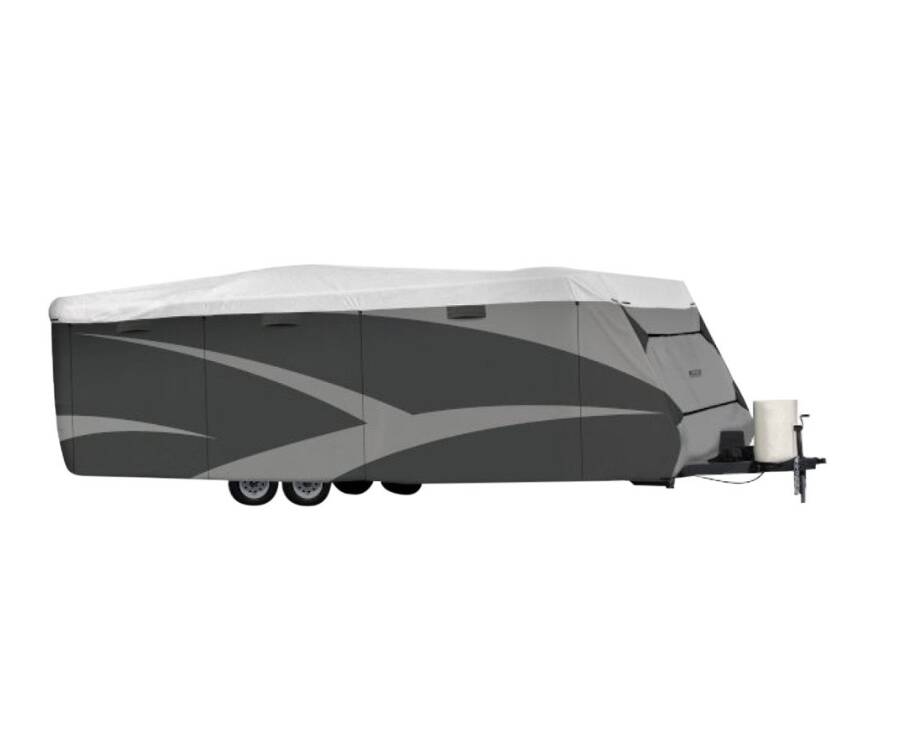 ADCO Designer Series Travel Trailer Cover (Gray with White Roof, Up to 34') • 36846