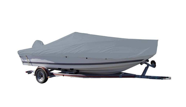 Carver Sun-Dura Styled-To-Fit Boat Cover F/19.5' V-Hull Center Console Fishing Boat - Grey • 70019S-11