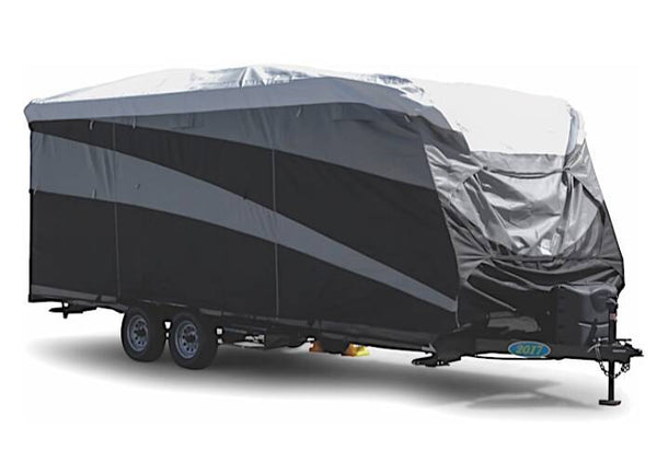 Camco Pro-Tec RV Cover, Travel Trailer, 28'6"-31'6" • 56334
